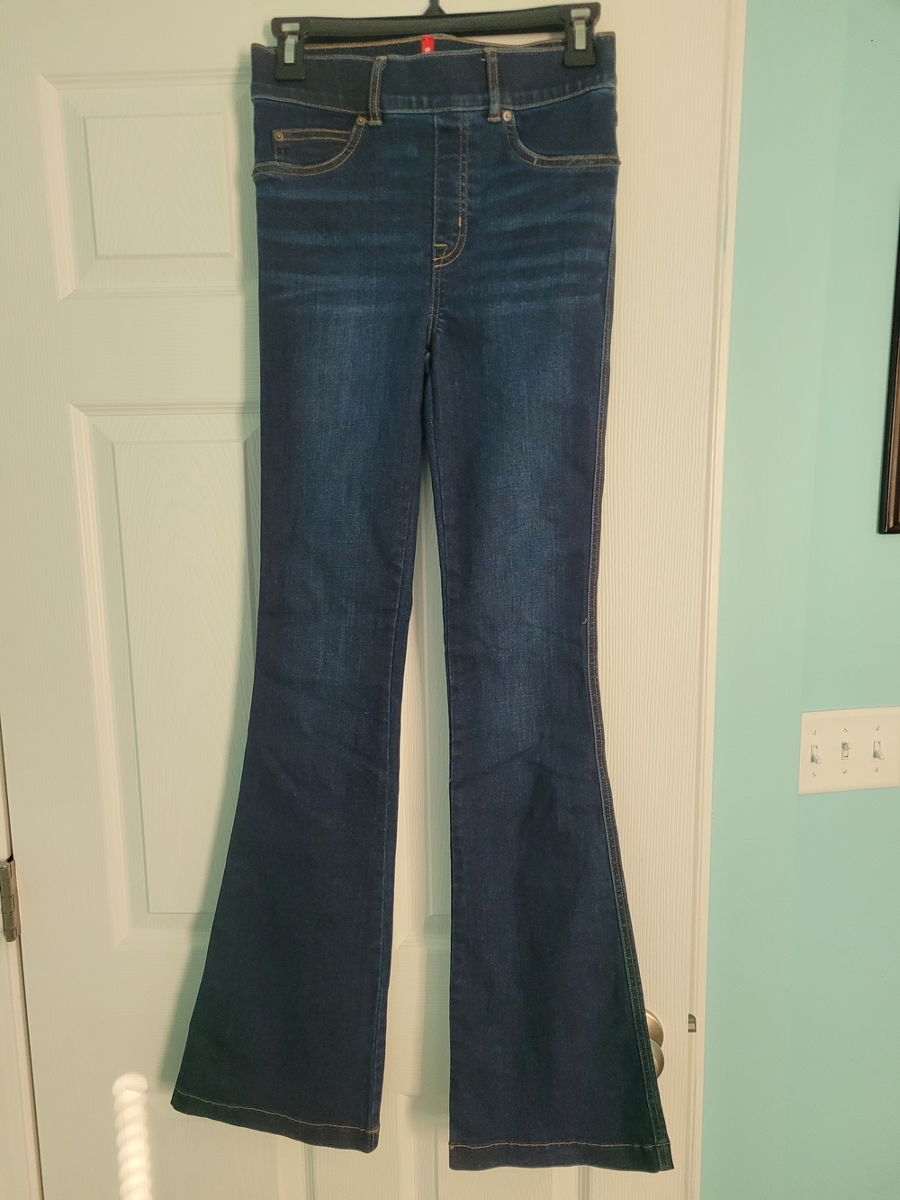 XS SPANX Dark Blue Flare Jeans